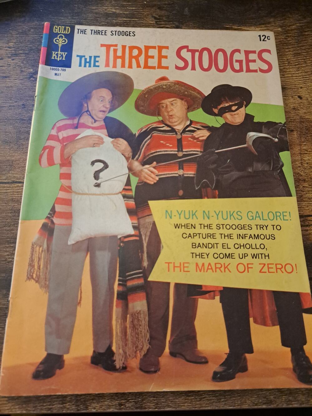 1967 THE THREE STOOGES #34 Zorro satire Comic Book